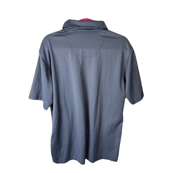 Pebble Beach Performance‎ Mens Polo Shirt Large Navy Blue Golf - Picture 2 of 4